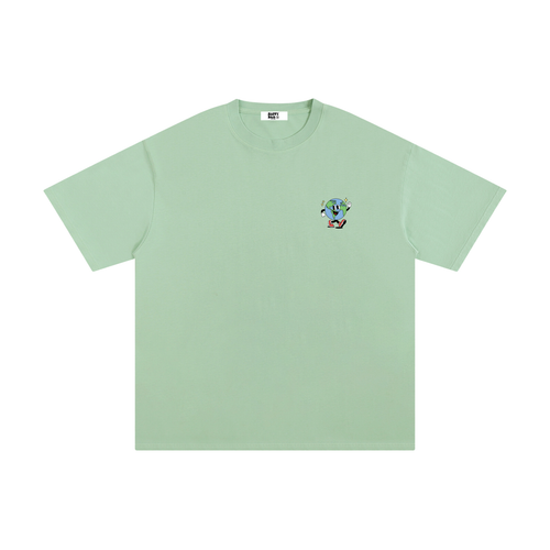 oversized floating rock graphic t shirt happy dais