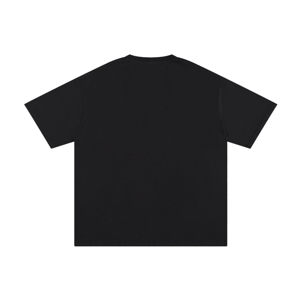 happy dais flower logo graphic oversized tee