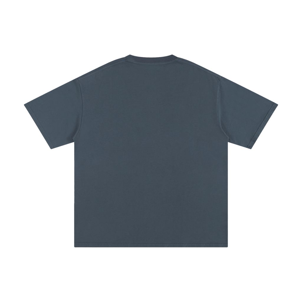 happy dais flower logo graphic oversized tee