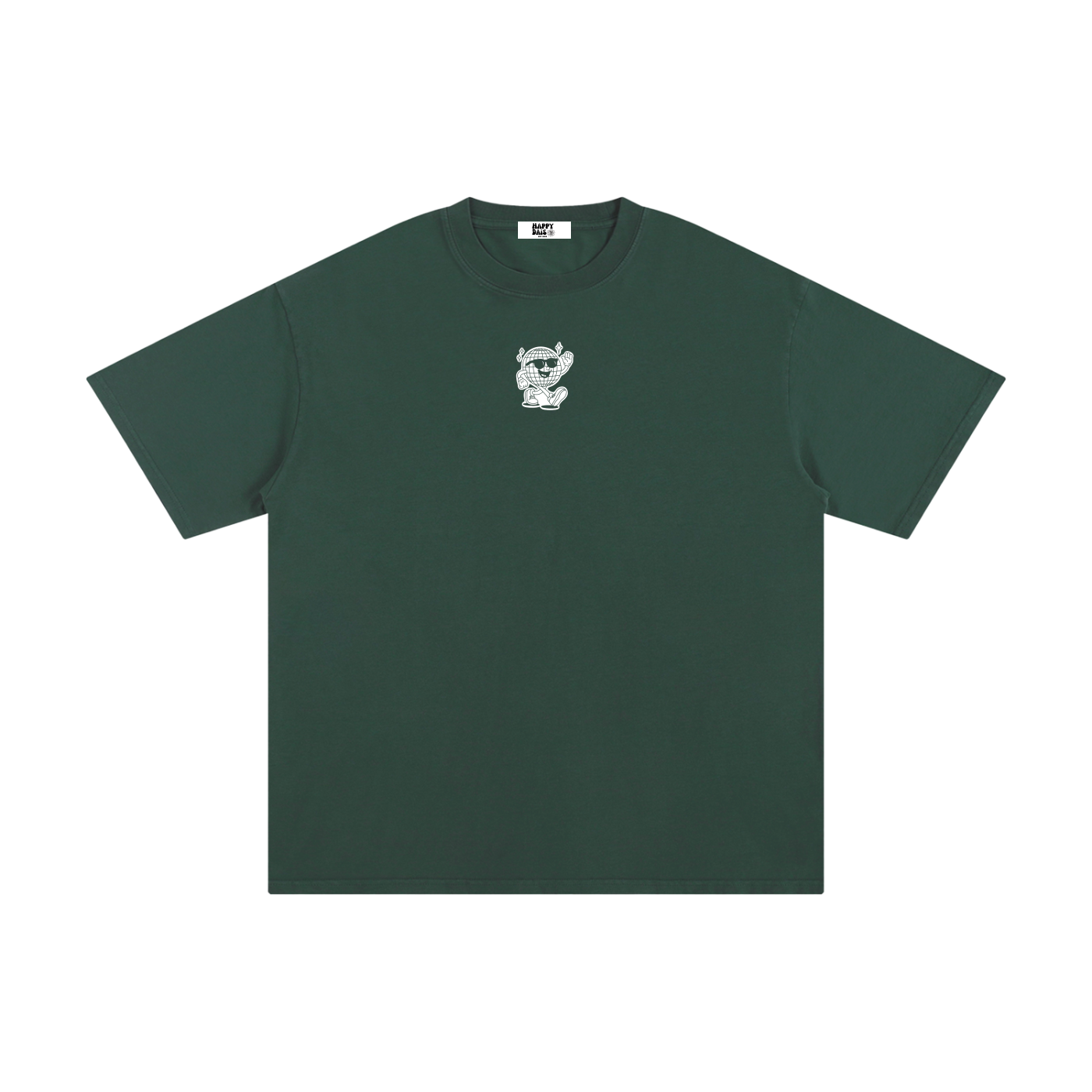 oversized disco graphic t shirt happy dais design