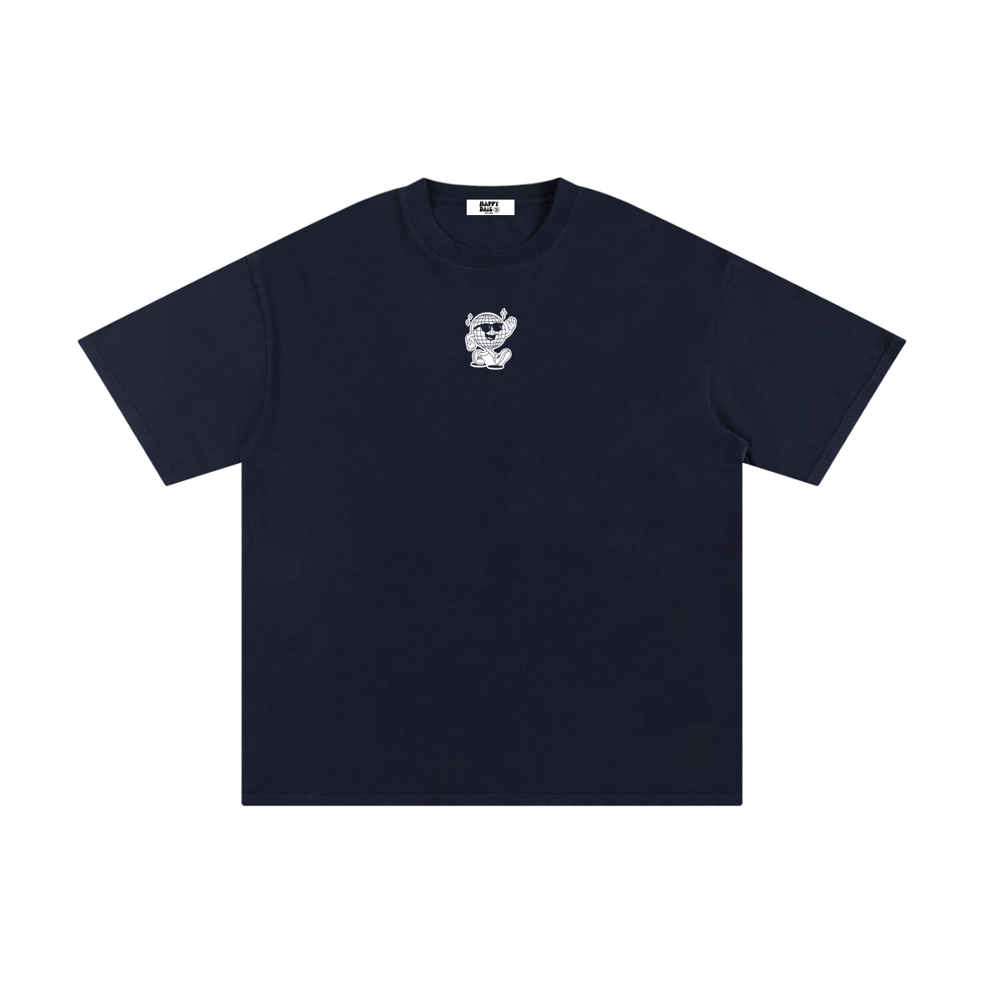 oversized disco graphic t shirt happy dais design